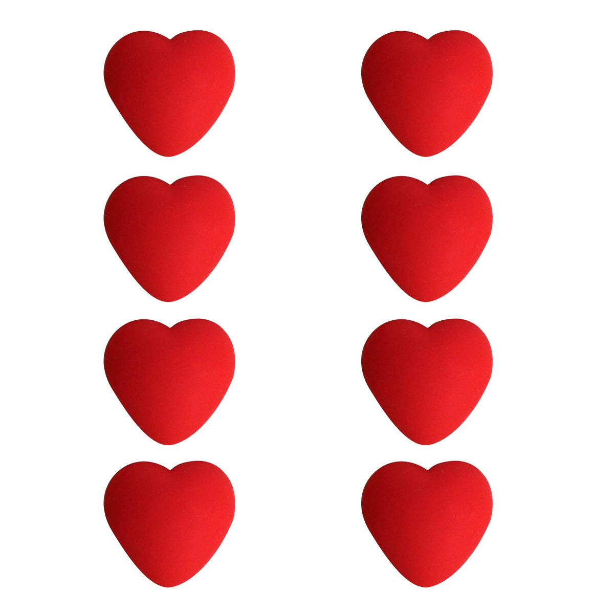 20PCS Single Hole Heart Shape Buttons Resin Buttons for DIY(Red)