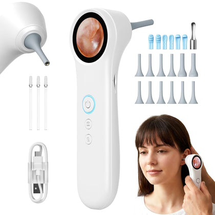 Otoscope Ear Camera with Light, Ear Wax Removal Camera for Adults Kids