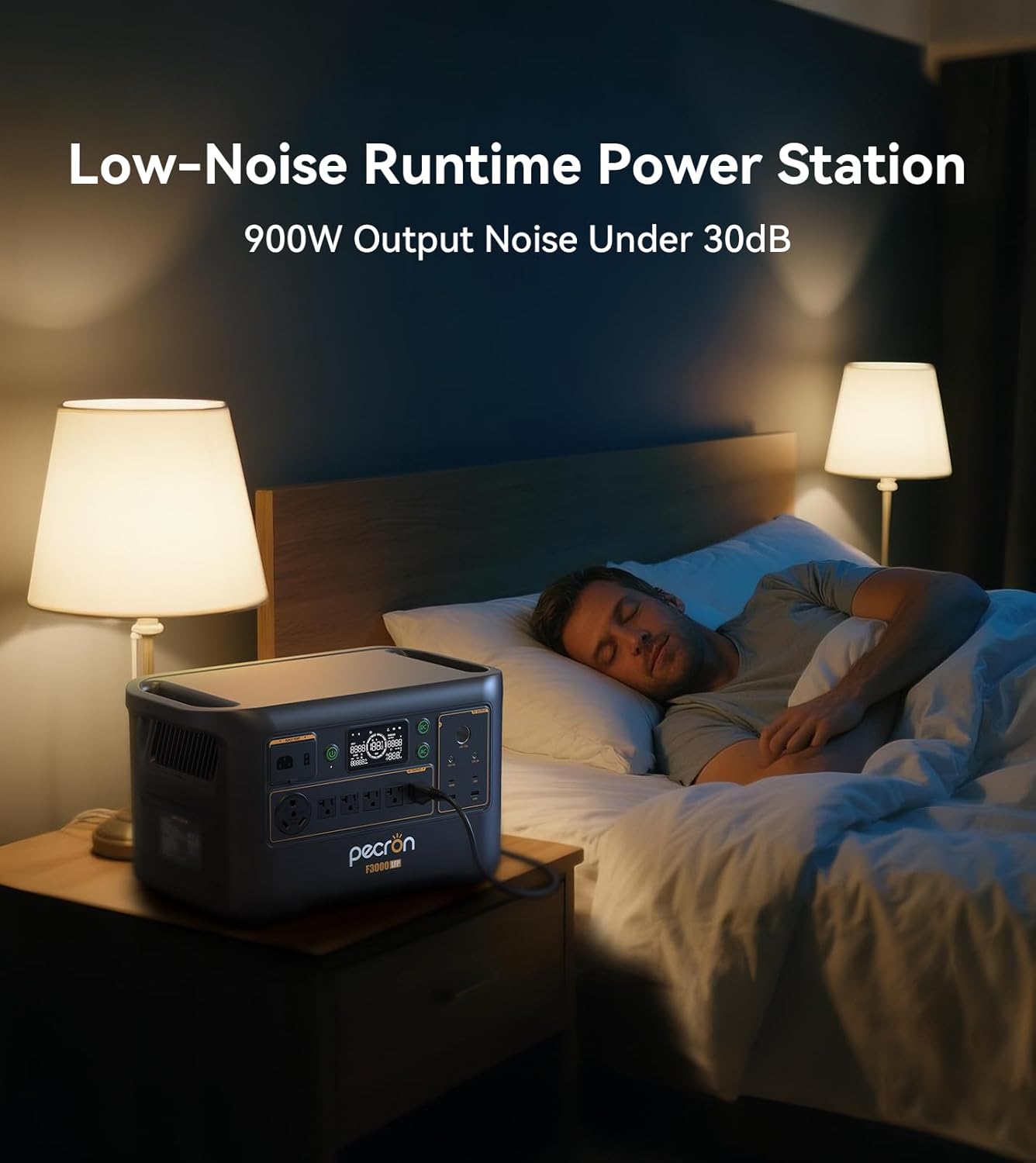 Portable Power Station F3000LFP with Cart Kit, 3072Wh Solar Camping Generator, 3600W Solar Generator for RV, Home