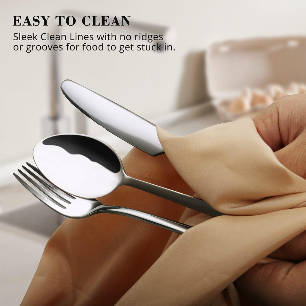 Silverware Set for 12, 60 Piece 18/10 Stainless Steel Flatware Set Cutlery