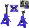 3T Floor Jack, Heavy Duty Steel Axle Stands - 4000lbs Ideal for Lifting Cars & Light Vans - Includes Storage Case