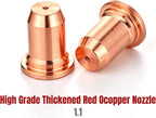 23Pcs IPT60 Plasma Cutter Torch Consumables, Plasma Cutter Tips 1.1mm .045" Electrode Nozzle Kit for CUT55 MP CUT60 Non-HF Torch