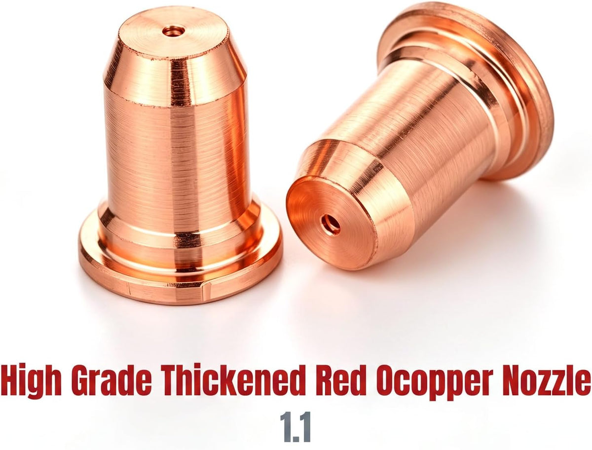 23Pcs IPT60 Plasma Cutter Torch Consumables, Plasma Cutter Tips 1.1mm .045" Electrode Nozzle Kit for CUT55 MP CUT60 Non-HF Torch