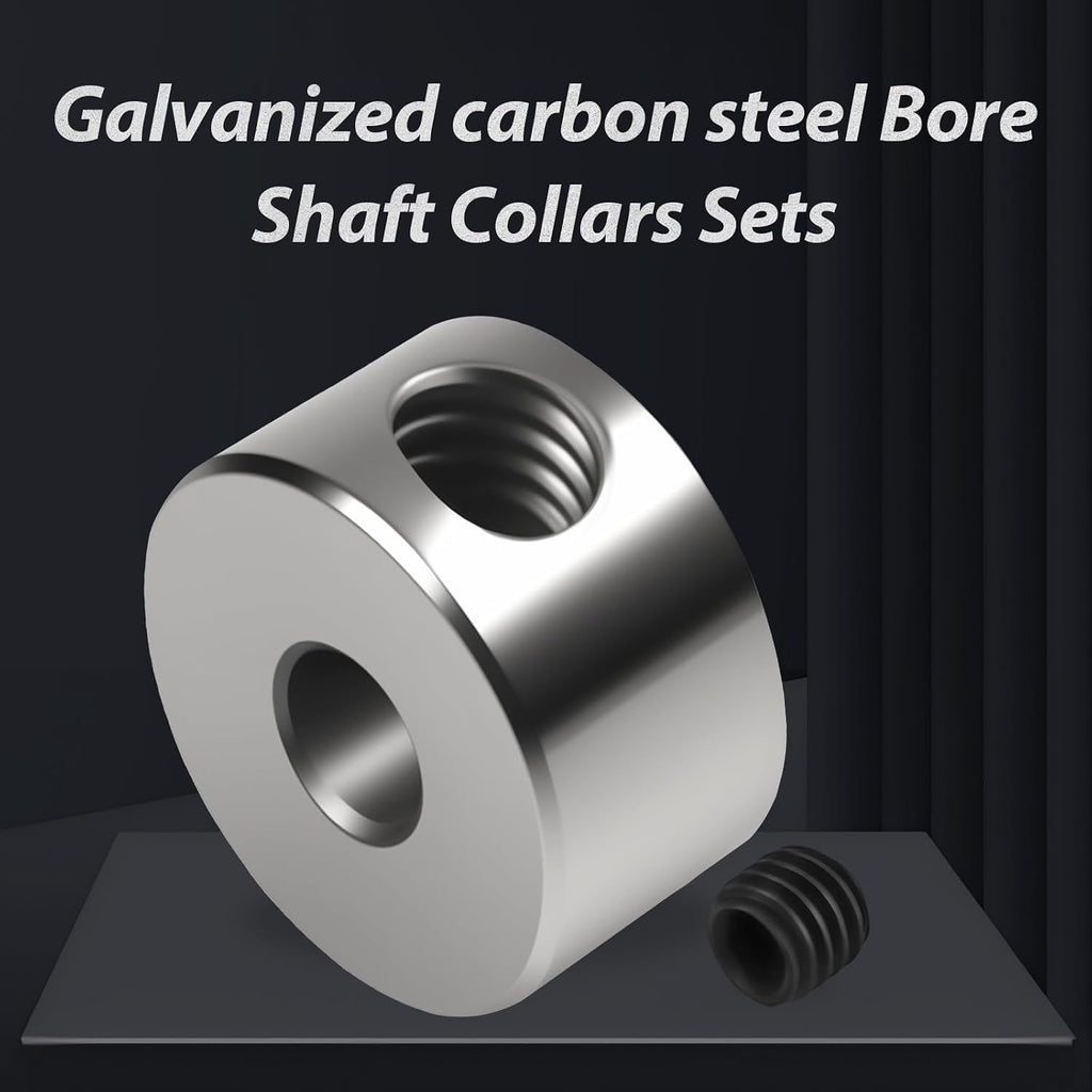 12pcs Set Screw Collars 5.05mm Bore Shaft Collars Screw Style