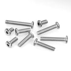 Mywish M10 x 25mm 30Pcs Silver Flat Head Hex Socket Cap Screws Bolts, 304 Stainless Steel Furniture Bolts Full Thread & Hex Spanner