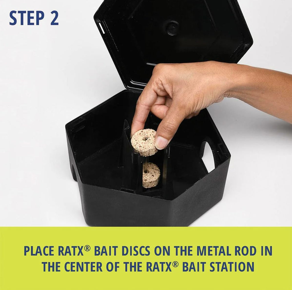 Rodent Bait Station for Mice & Rats – Indoor & Outdoor Use | Small Plastic Bait Box | Compact Size | Weatherproof