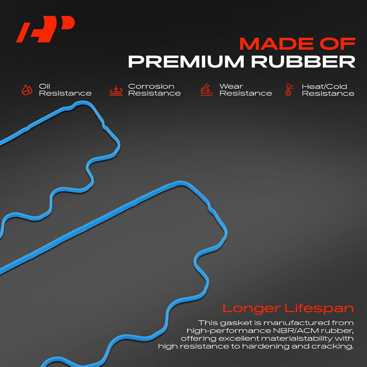 A-Premium Engine Valve Cover Gasket Set, for Oil or Gas Leak Repair