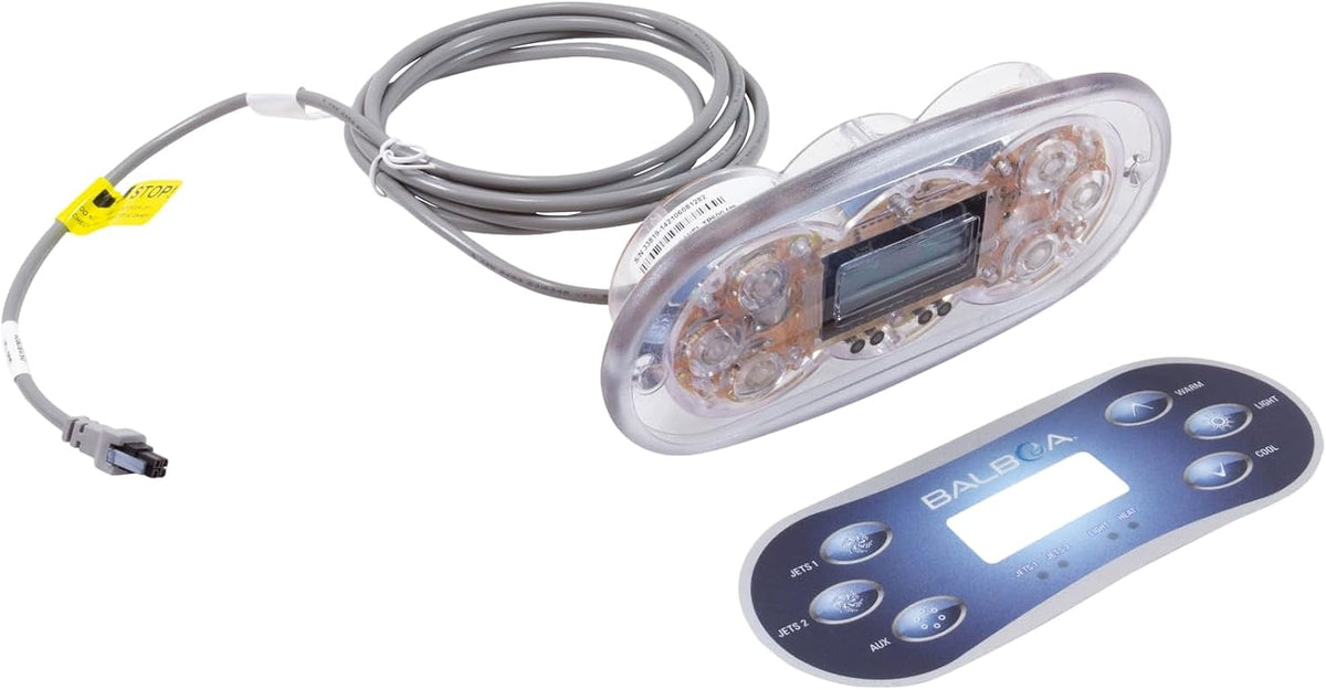 Balboa 50335KIT TP600 Topside w/Buttons for Jets/Jets/Aux/Warm/Light/Cool/LCD