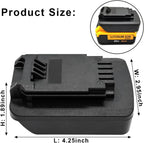 Adapter for Dewalt 20V Battery to Black+Decker/Porter Cable Cordless Tool