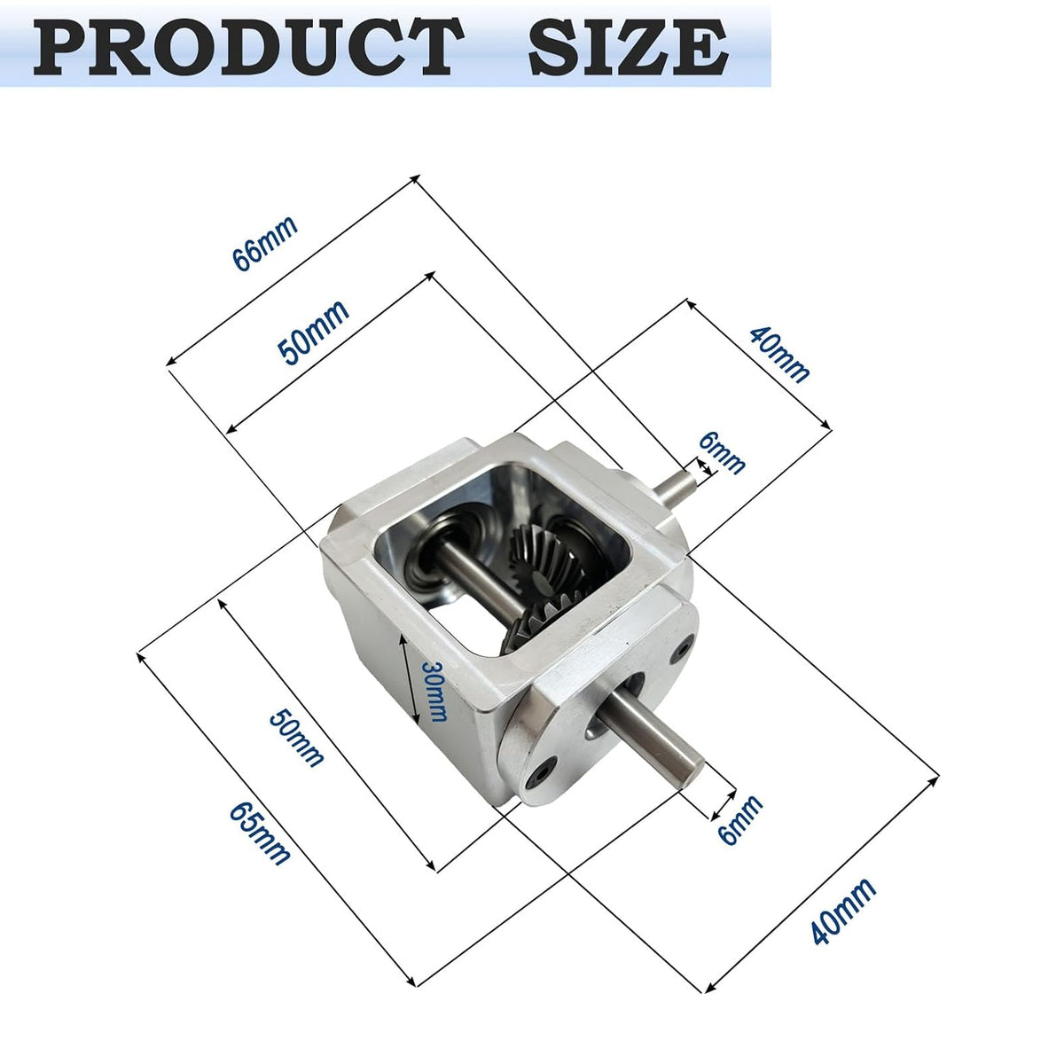 90 Degree Right Angle Gearbox 1:1 Bevel Gear Drive
