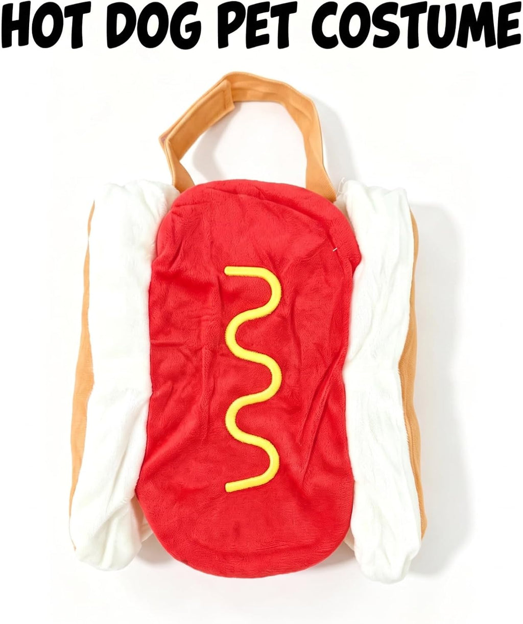 Hotdog Dog Costume, Funny Pet Costumes Halloween Outfit for Medium Dogs