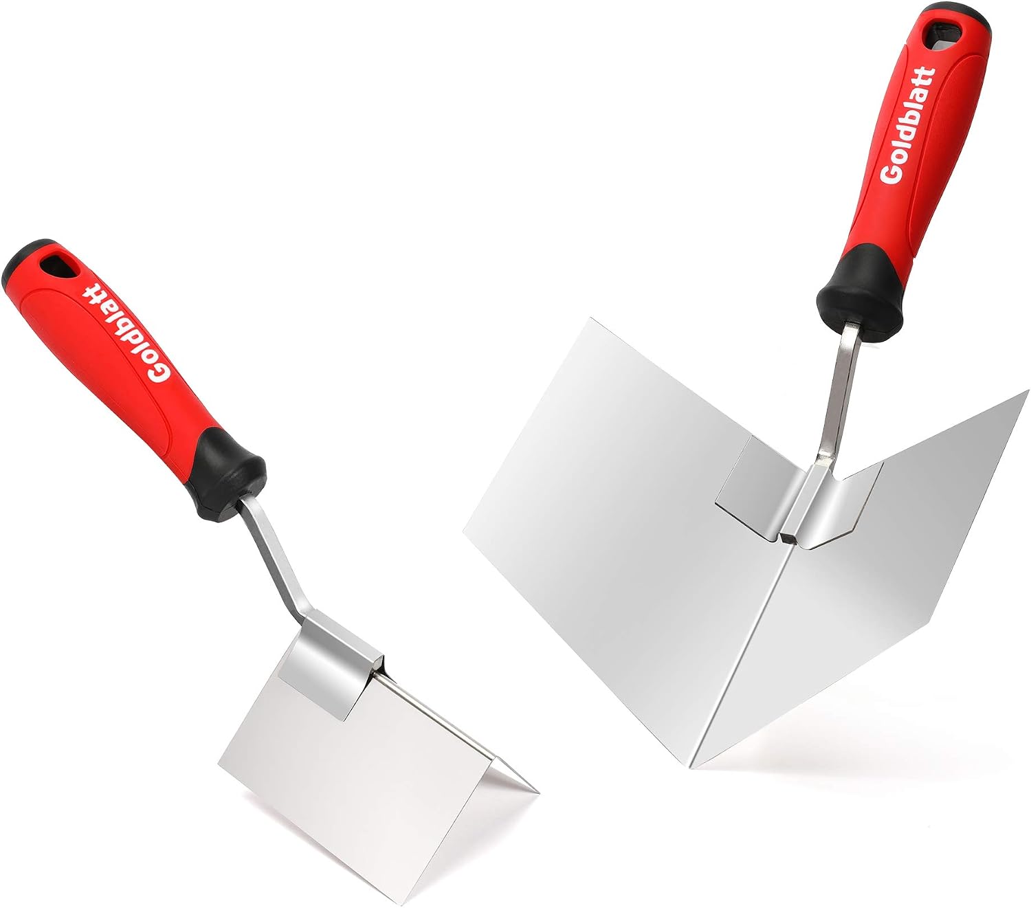 2 Piece Drywall Corner Tool Set, Outside & Inside Corner Trowel | Stainless Steel Build, Drywall Finishing Tool