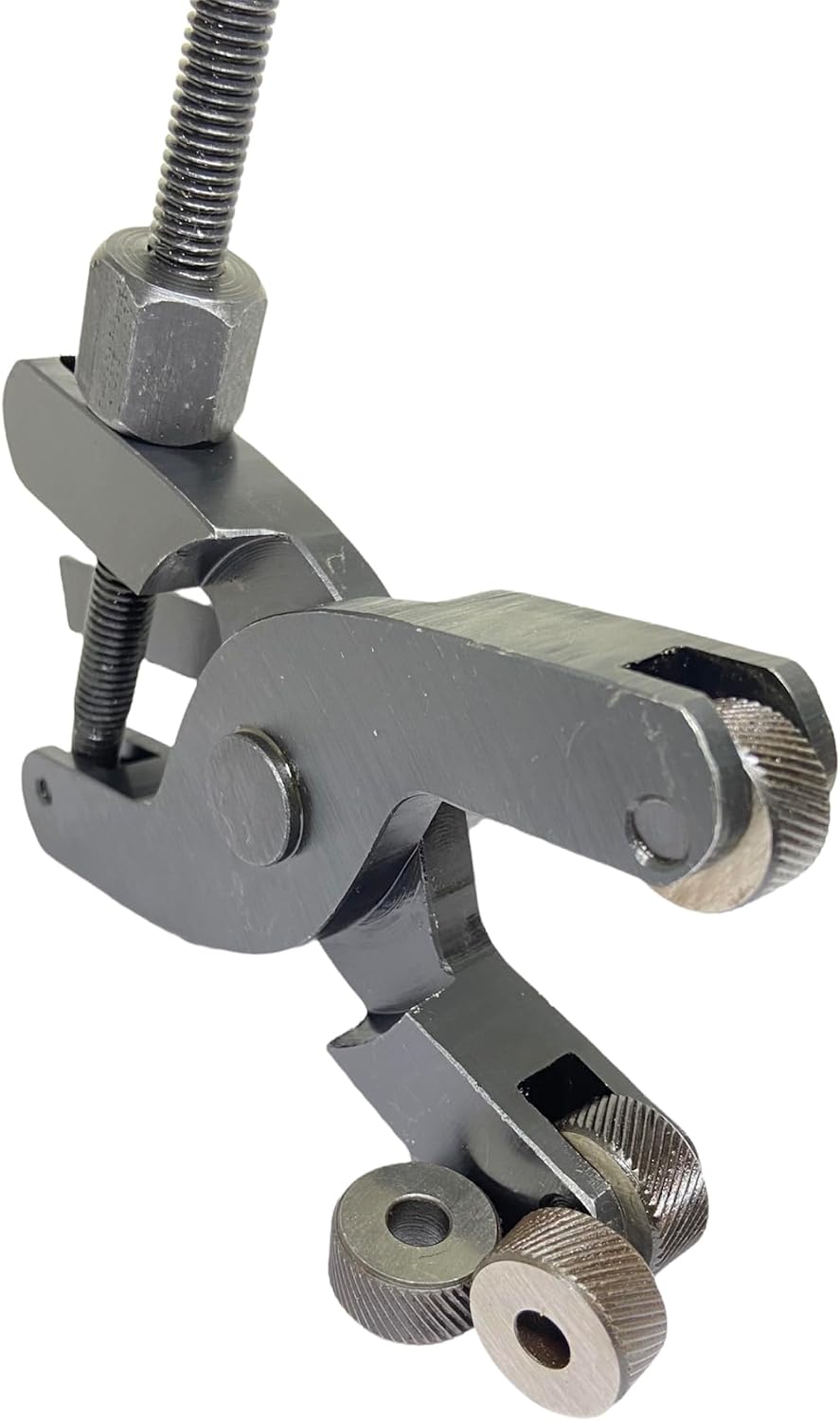 Shank 1/2" Quick Action Scissor Type Knurling Tool Holder Capacity 1/16-2.1/4" | Length: 6" With CARBON STEEL MEDIUM KNURLING WHEELS TOOLS 3/4" x 3/8" x 1/4 (Combo)