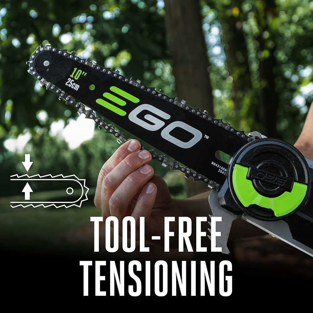 Pole Saw for Tree Trimming, Cordless Electric Pole Saw with Telescopic LED Cut Line Indicator, Battery and Charger