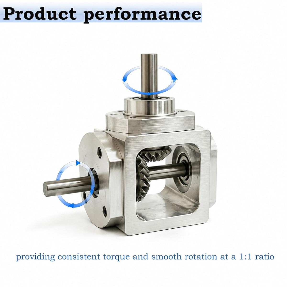 90 Degree Right Angle Gearbox 1:1 Bevel Gear Drive