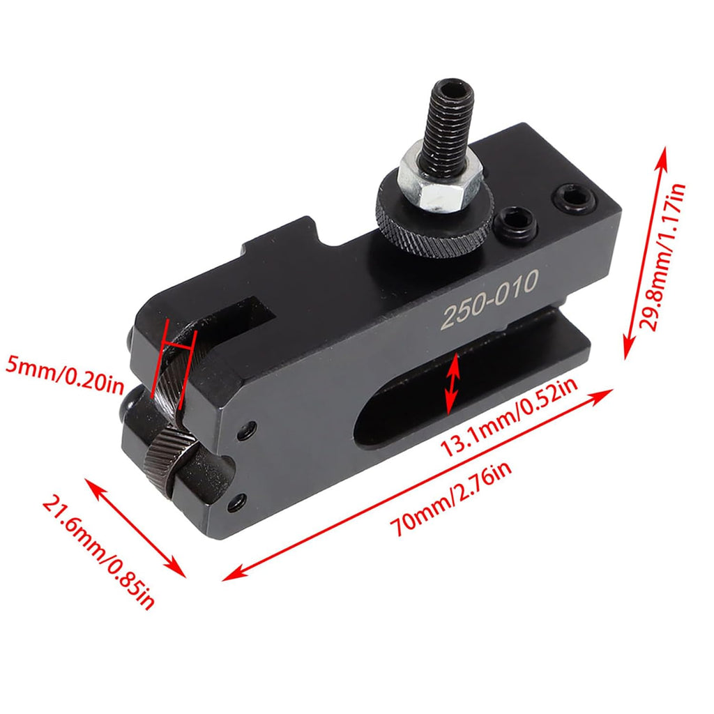 WFLNHB 250-010 OXA #10 Quick Change Knurling Turning and Facing Lathe Tool Post Holder