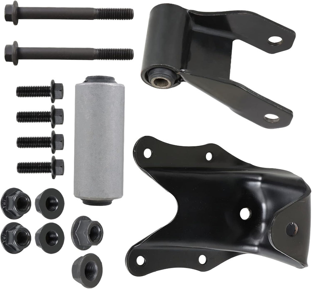 labwork Rear Leaf Spring Shackle Bracket Hanger Kit Replacement for Ford F150 F250 F350 Bronco 1980-1997