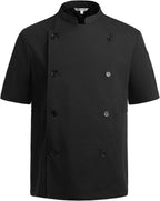 Chef Coat Men with Short Sleeve & Breathable Mesh, Castor