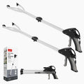 32" Suction Cup Grabber Tool (2 Pack), Foldable Grabber Reacher Tool for Seniors/Smooth Surfaces Items, Heavy Duty
