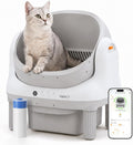 Open Top L1 Self Cleaning Litter Box,Electronic Hands-Free,Smart Robot,Automatic Cleaning Litter Box-App Control &
