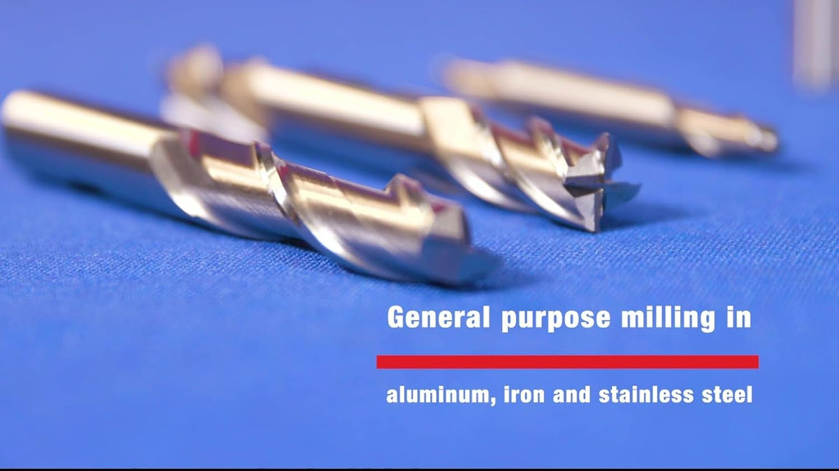 Drill America 1/8" Carbide 4 Flute Single End End Mill, MMO Series