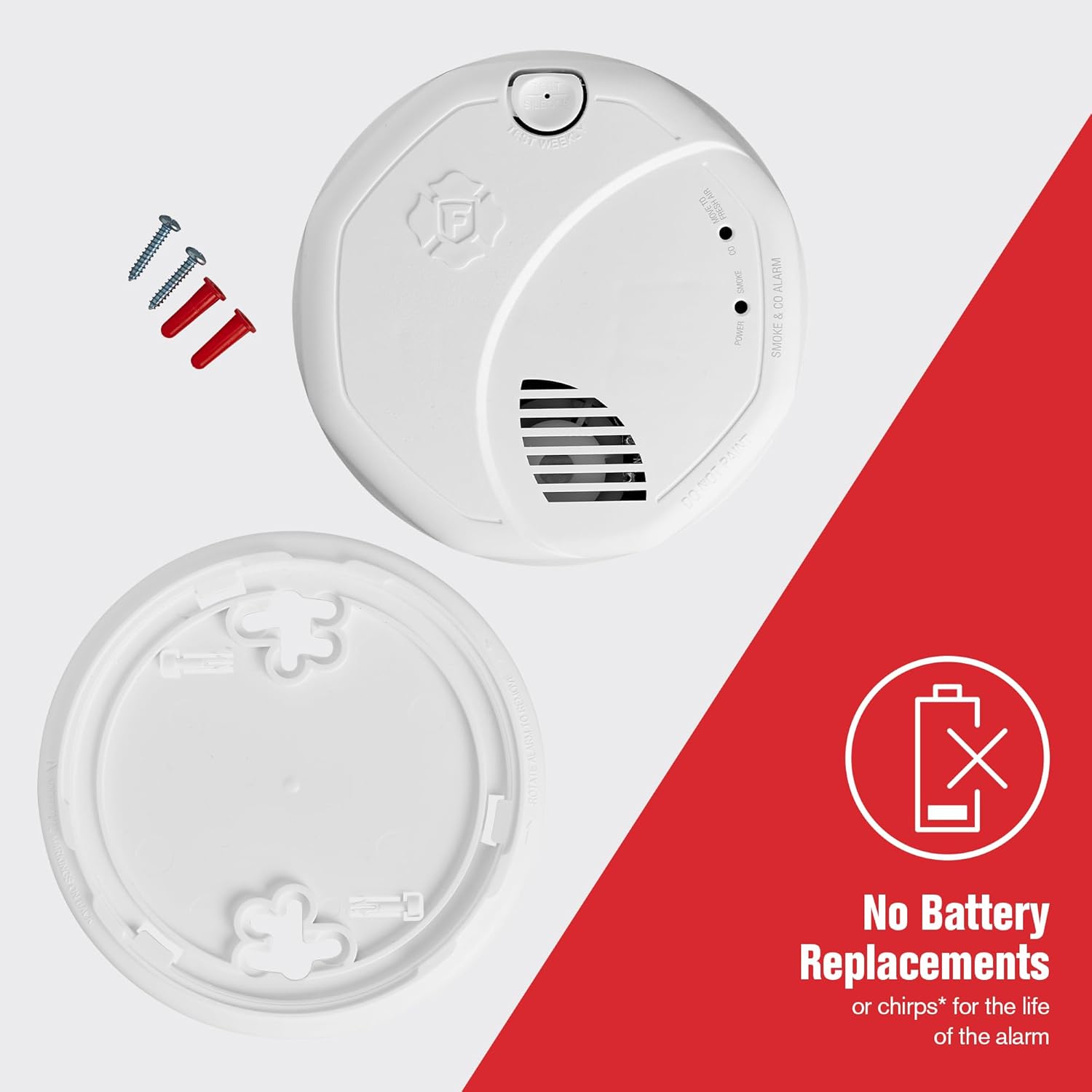 New 2025 First Alert SMCO410 Z-Wave Battery-Powered Smoke Detector & Carbon Monoxide Alarm, Works with Ring Alarm