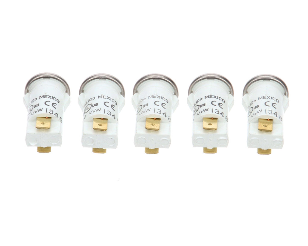 Prince Castle 71-135-1S, Packege of 5 Amber Pilot Light 120 Volts