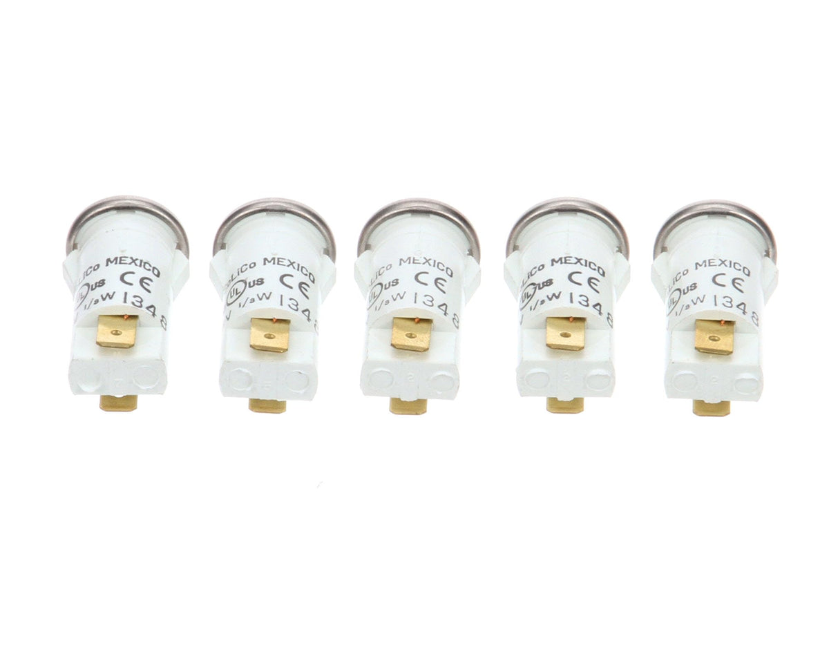 Prince Castle 71-135-1S, Packege of 5 Amber Pilot Light 120 Volts