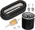 11013-2205 Air Filter Pre Filter 49065-7010 Oil Filter Fuel Filter Spark Plug Kit Compatible with Kawasaki FD590V