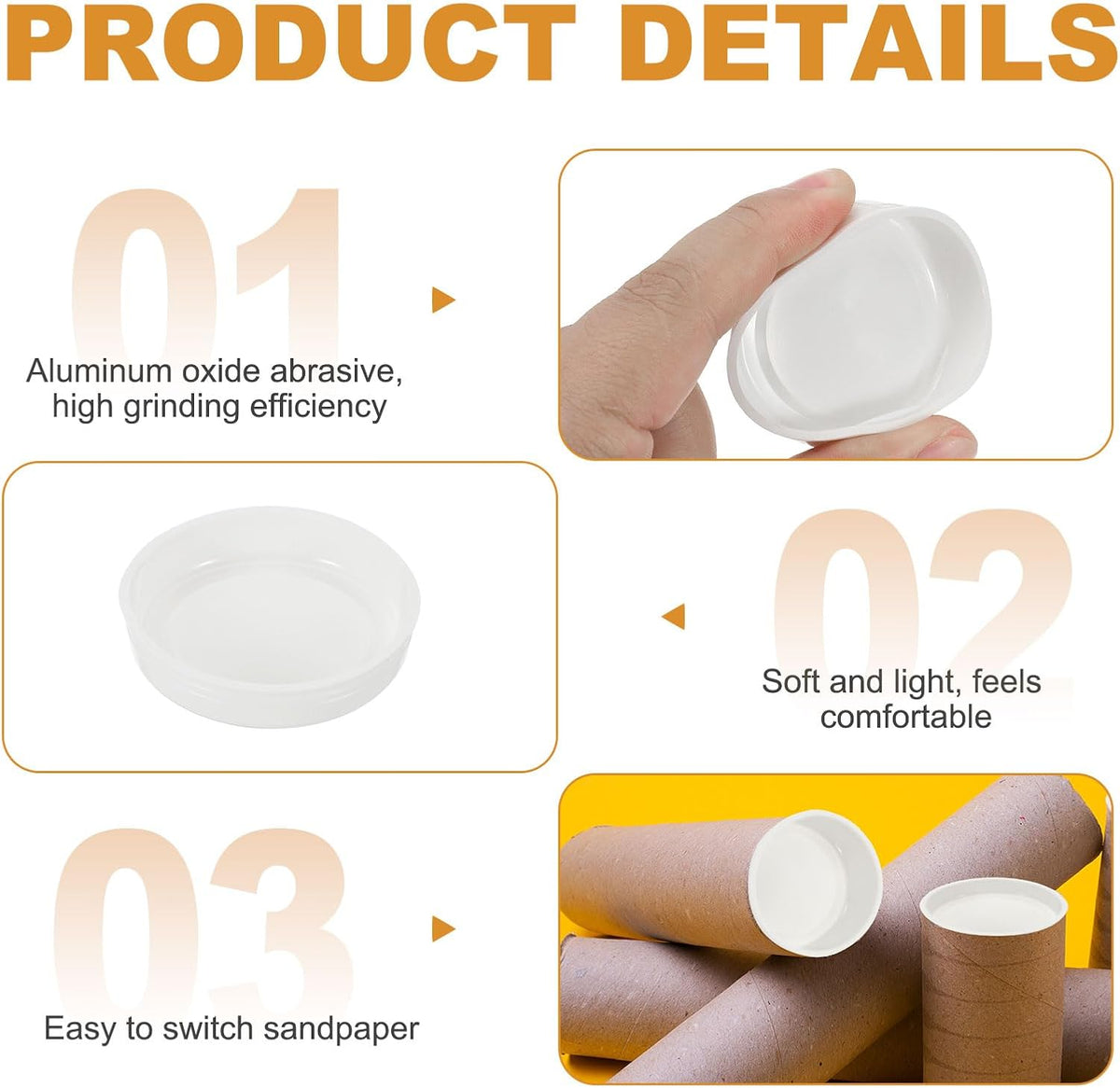 60 Pcs Mailing Tube Plastic End Caps 2" ID PE Round Cardboard Shipping Tube Lids White Protective Poster End Caps for