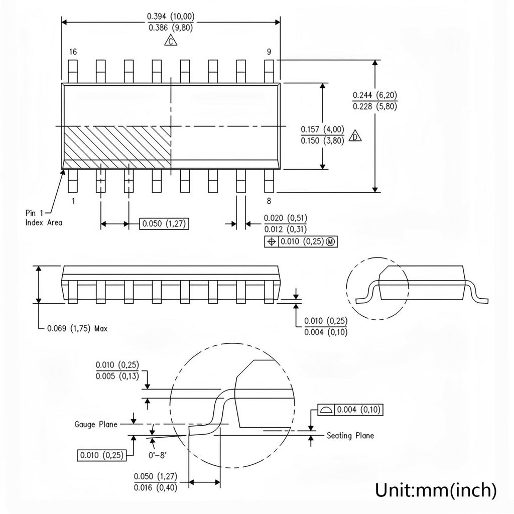 10PCS 4017 CD4017 CD4017BM CD4017BE CD4017UBM SOIC-16 IC
