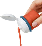OXO Good Grips Prep & Go Silicone Squeeze Bottles 2 Pack-2.3oz, Ocean Blue