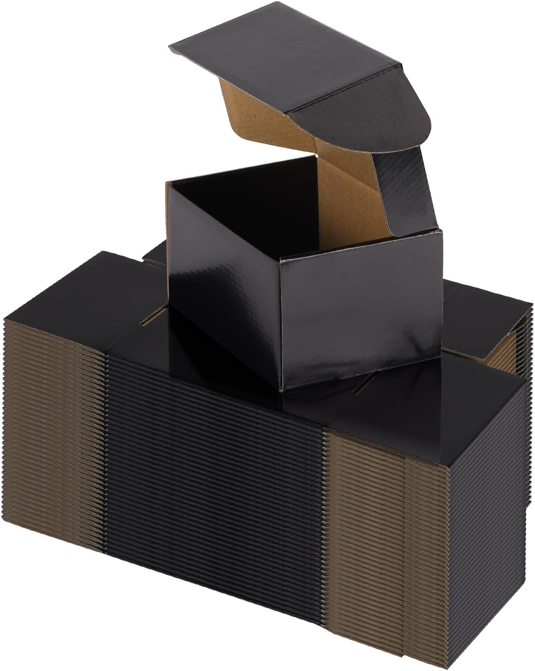40 Pack 6x4x3 Black Shipping Boxes