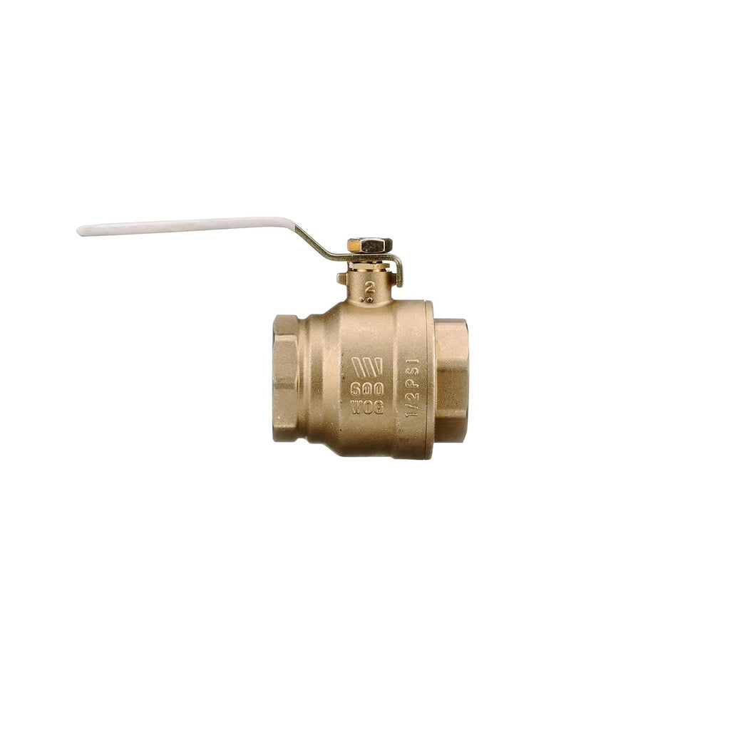 Watts 2" Lead-Free Brass Full Port Ball Valve Female Threaded 2-Piece