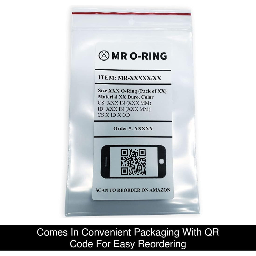 110 O-Ring, Viton, 75A Durometer, 3/8" ID, 9/16" OD, 3/32" Width, Brown (Pack of 10)
