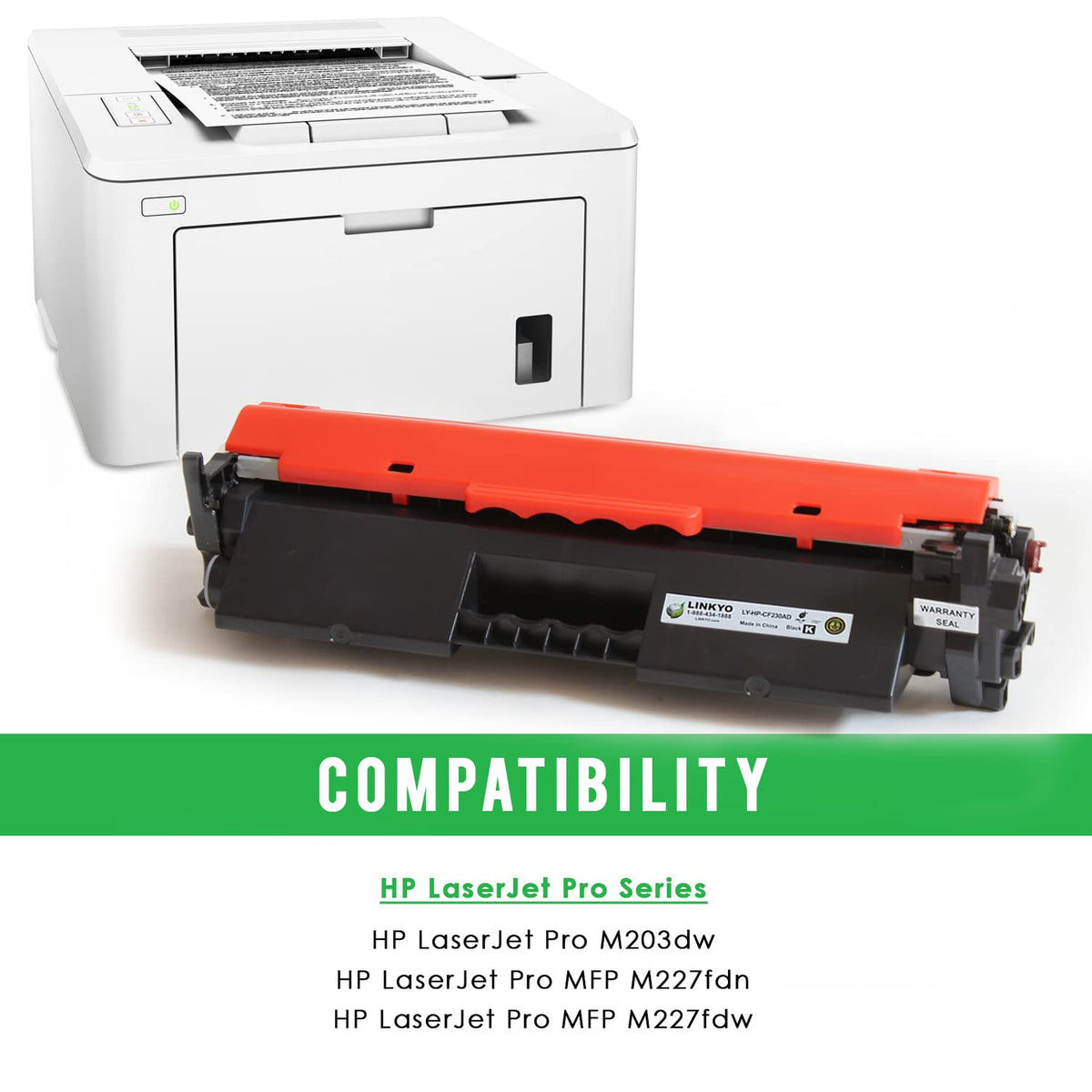 Compatible Toner Cartridge Replacement for HP 30A CF230A (Black, 2-Pack)
