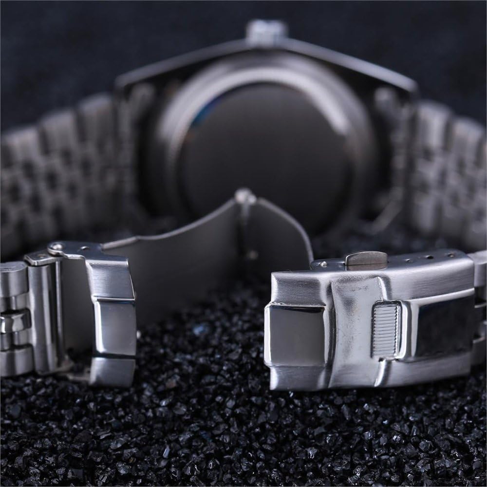 Mens Fashion Luxury Stainless Steel Calendar Rhinestone Waterproof Sports Women Unisex Quartz Watch