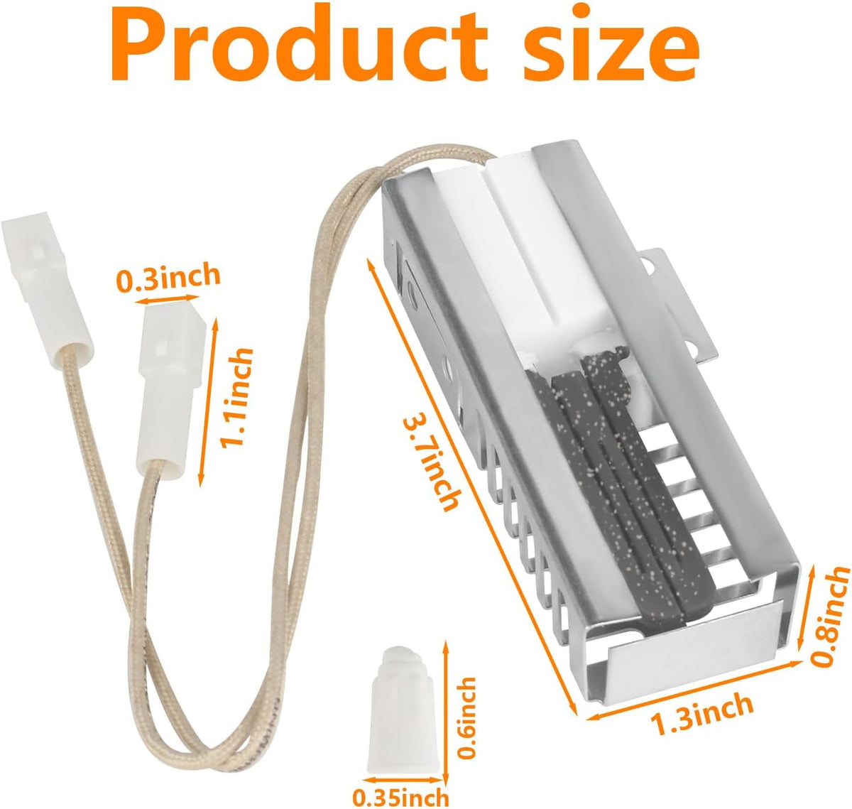 Oven Range Igniter Compatible with Samsung NX58M9420SS/AA NX58K3310SS/AA