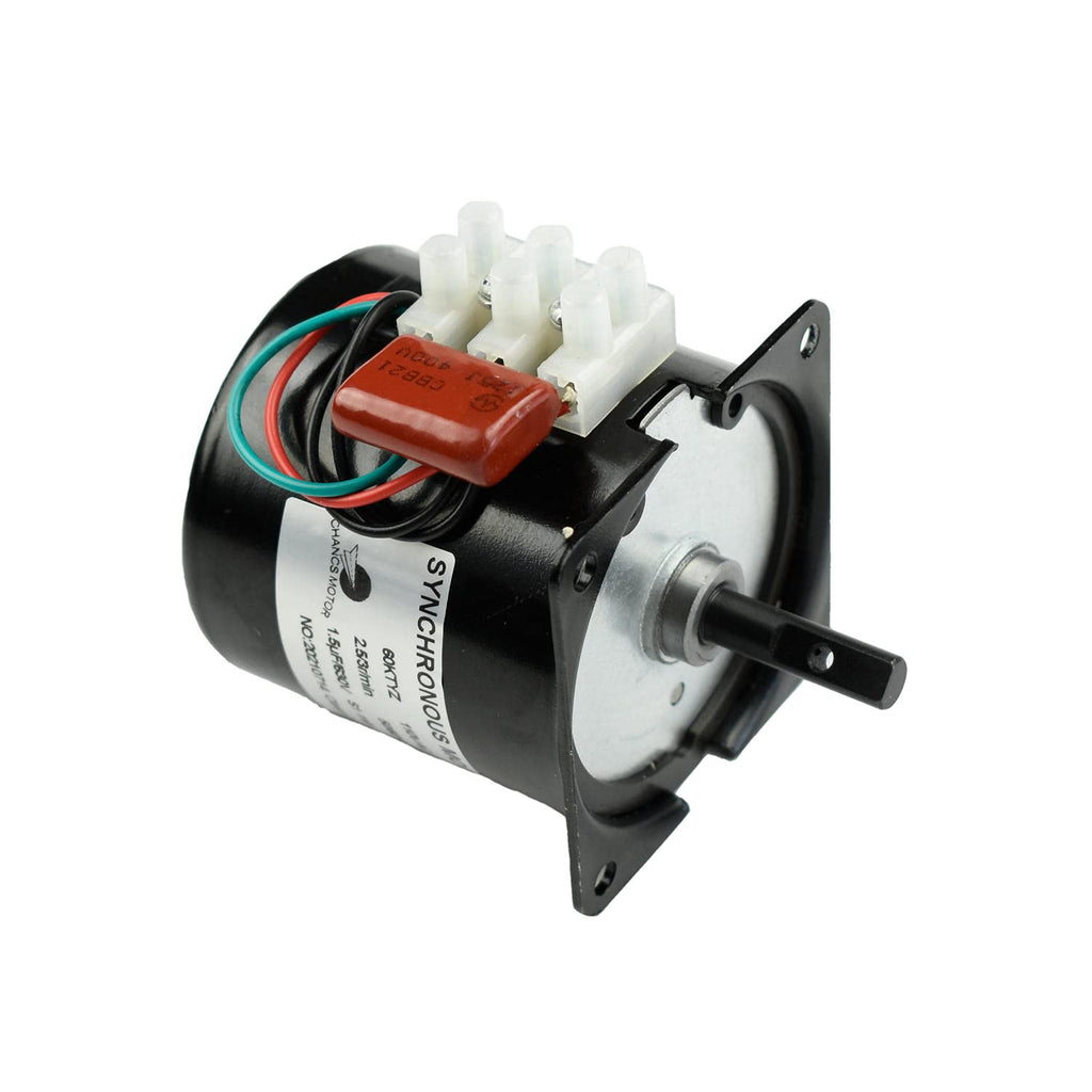 60KTYZ 110V 60-72RPM Permanent Magnet Synchronous Gear Motor with Fixed Bracket and Power Cord Switch Plug