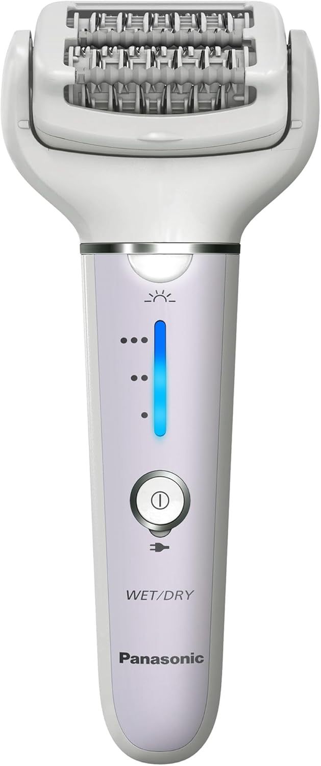 Epilator with Gentle Cap, Electric Hair Removal Tool for Home, 3 Speed Settings, Wet Dry, Washable - ES-EY30