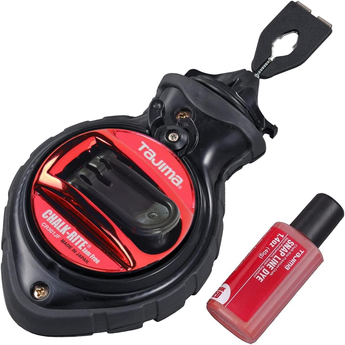 Chalk Line - Chalk-Rite Jam Free Special Edition Chalk Line with Extra Bold 1mm Snap Line & Five Gear Quick Retrieval