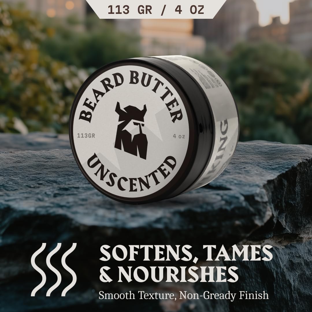 Beard Butter for Men - 4 oz, Unscented