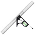 12" Metric Combination Square Ruler for Electricians and Carpenters 45-90 Degree Marking Bubble Level Square Tool