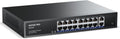 18 Port Gigabit PoE Switch 250W 16PoE 2 Uplink Rack Mount VLAN | Unmanaged IEEE 802.3af/at Built-in Fan Metal