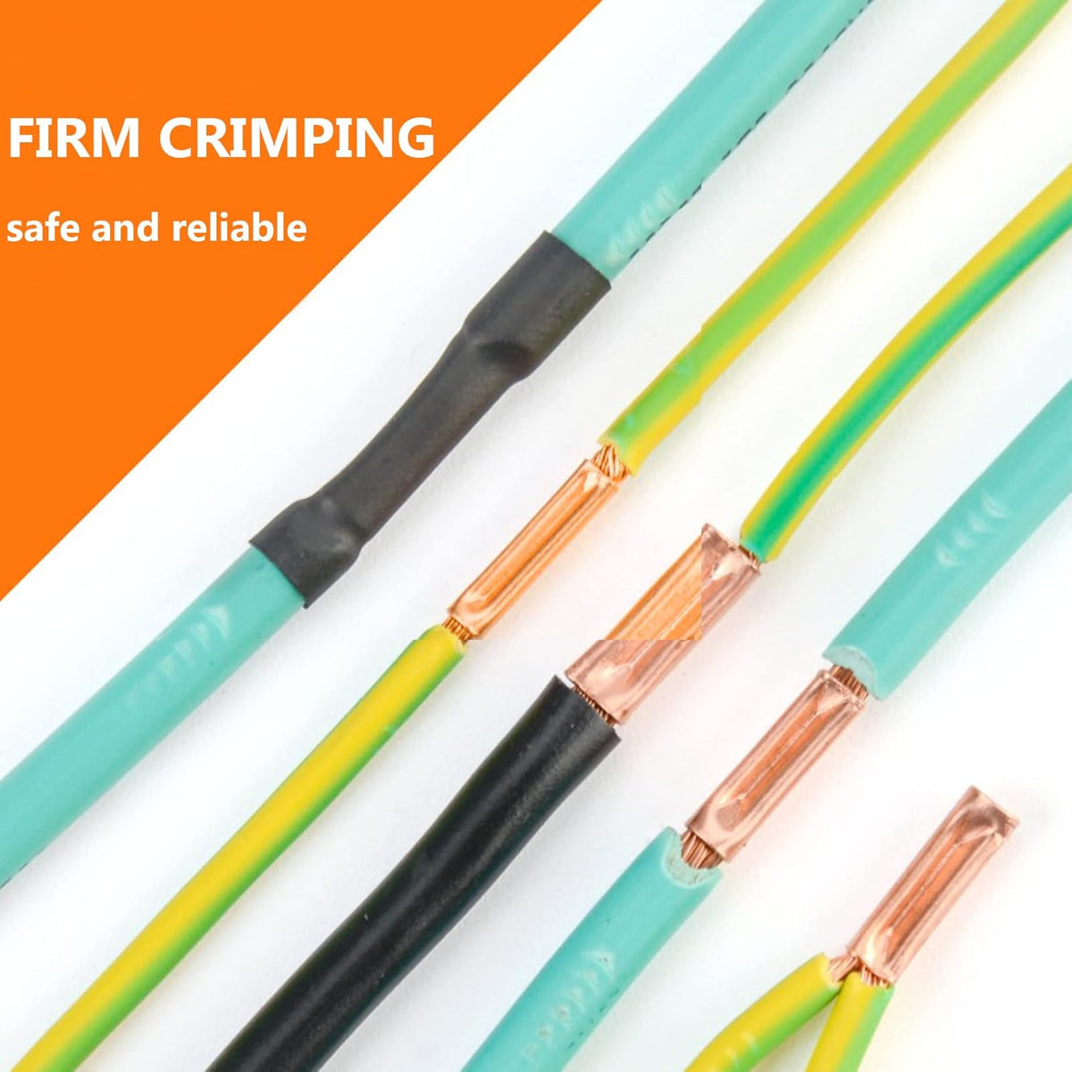 480 Pcs Wire Ferrules Kit 7 Size AWG 6-18 Copper Crimp Connector