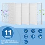 14x20x1 MERV 11 Air Filter, Quality AC/HVAC Furnace Filter，2 Reusable ABS Frame + 8 Pack Replaceable Filter