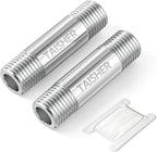 TAISHER 2Pcs 316 Thickened Nipple Cast Pipe,3/4" NPT Male, 2" Length