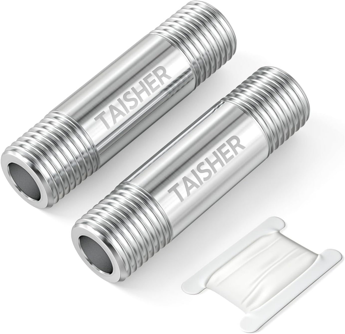 TAISHER 2Pcs 316 Thickened Nipple Cast Pipe,3/4" NPT Male, 2" Length
