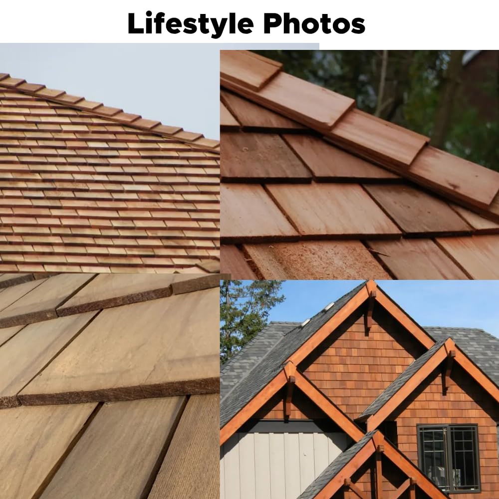 18" Tapersawn Western Red Cedar Shingles - 5/8" Thick Butt Edge - Premium Roofing & Siding Shingles - Durable Cedar