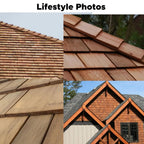 18" Tapersawn Western Red Cedar Shingles - 5/8" Thick Butt Edge - Premium Roofing & Siding Shingles - Durable Cedar